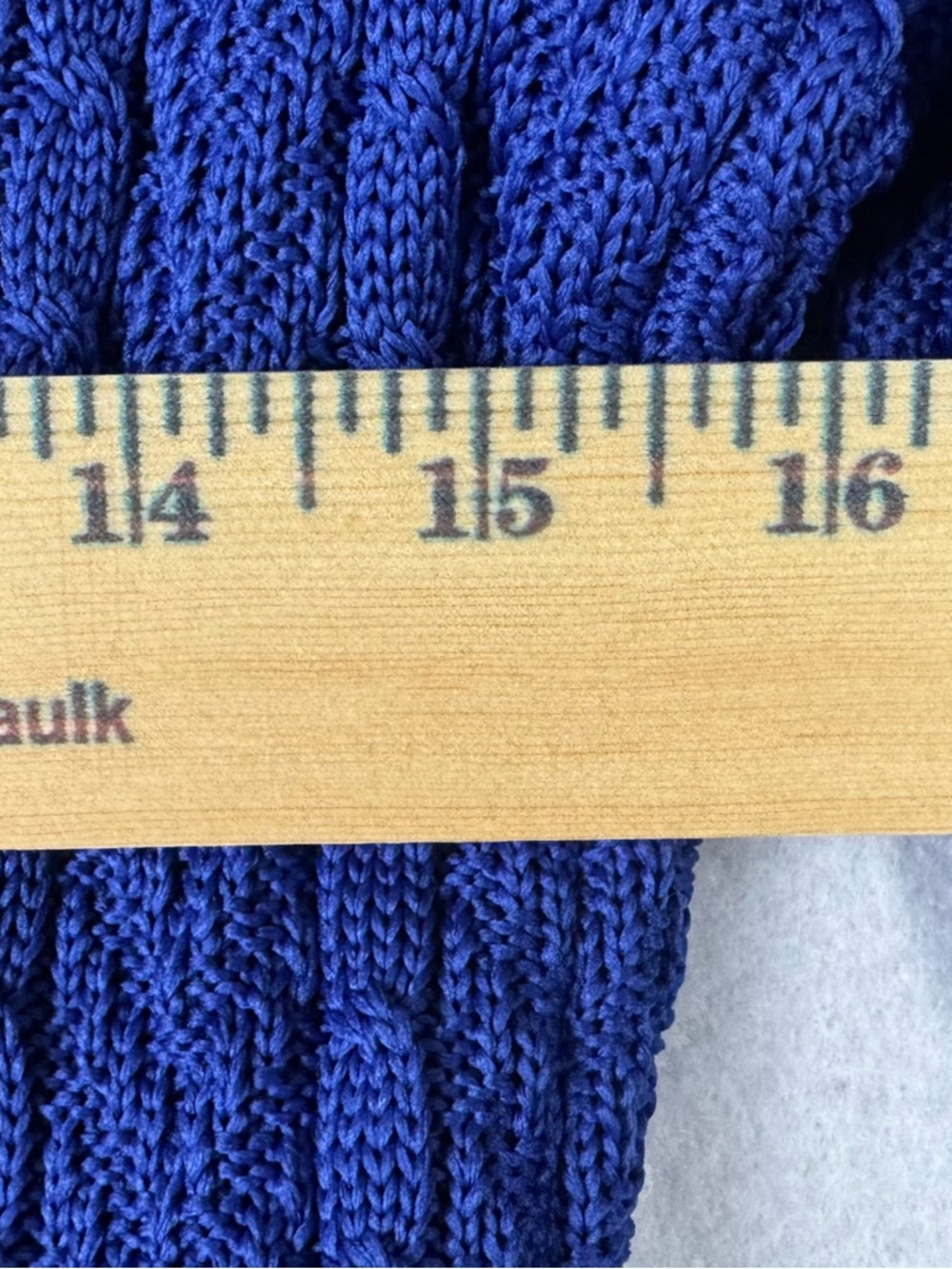 Spyder Women's Cobalt Blue Cable-Knit Zip Jacket with Teal Accents - Picture 9 of 10